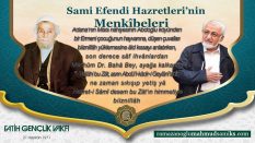 Sami Efendi Hazretlerinin Kerametini Fâş Edene Verdikleri Ders