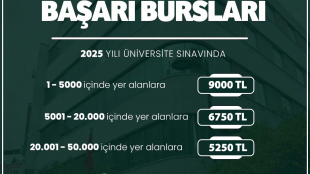 Ömer Öztürk Öğrenci Yurdumuzda Başarı Bursları İle Yanınızdayız!