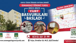 Osmangazi Öğrenci Yurdumuzda 2022 – 2023 Yurt başvurularımız başlamıştır.