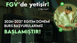 Fatih Gençlik Vakfı 2026-2027 Eğitim Dönemi Burs Başvuruları Başladı!